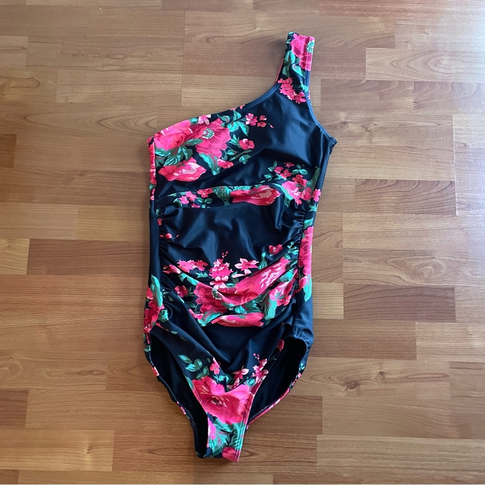 Albion Icon Ruched One Piece Swimsuit in Antigua Floral